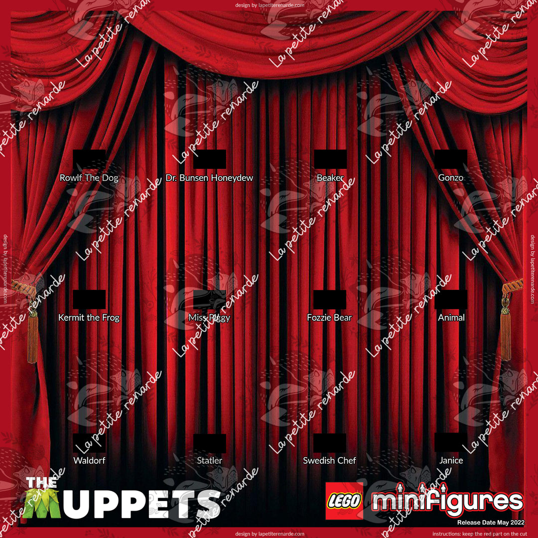 The Muppets Lego Backgound Art for Ikea Sannahed