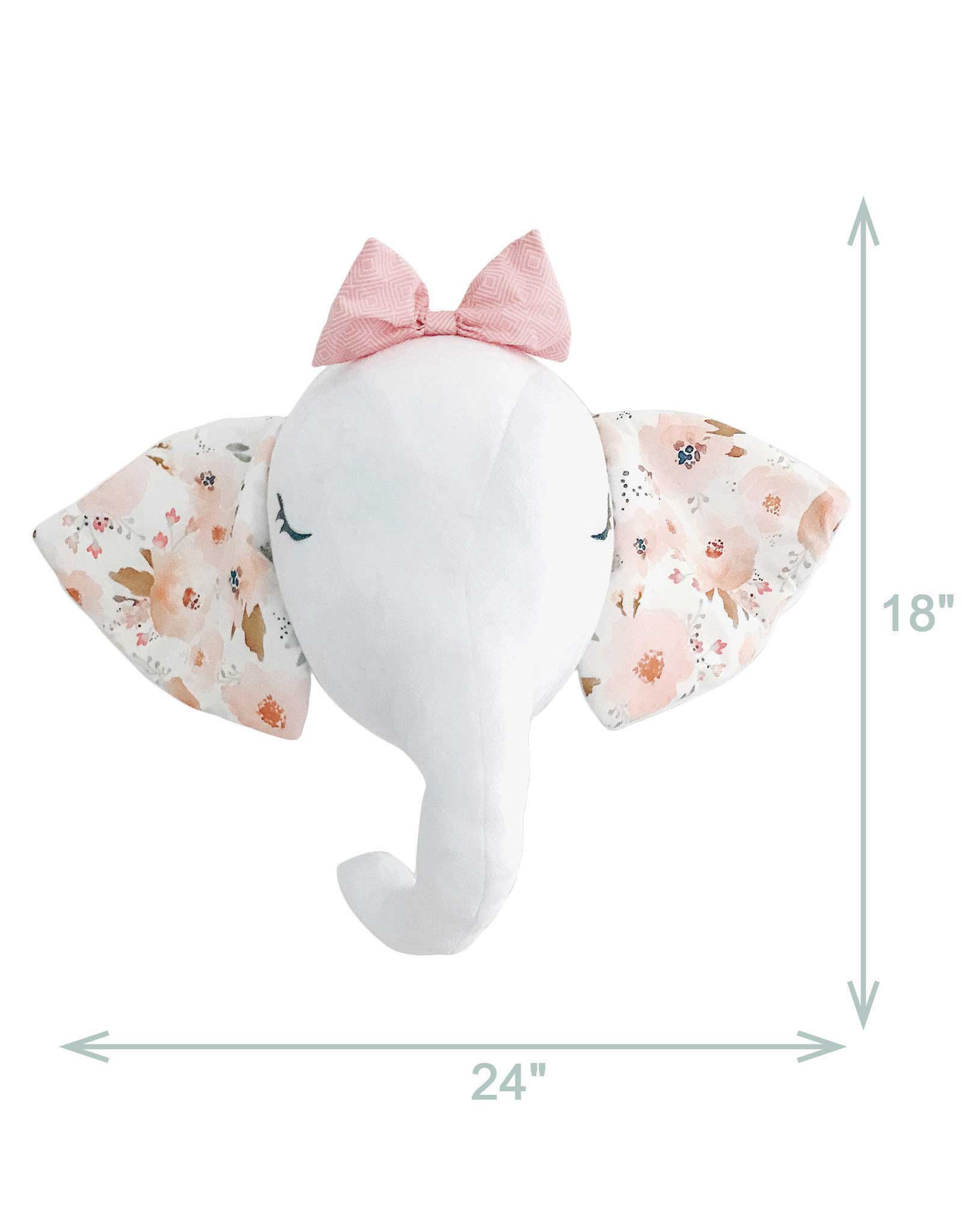 La petite renarde P Pink Floral Elephant